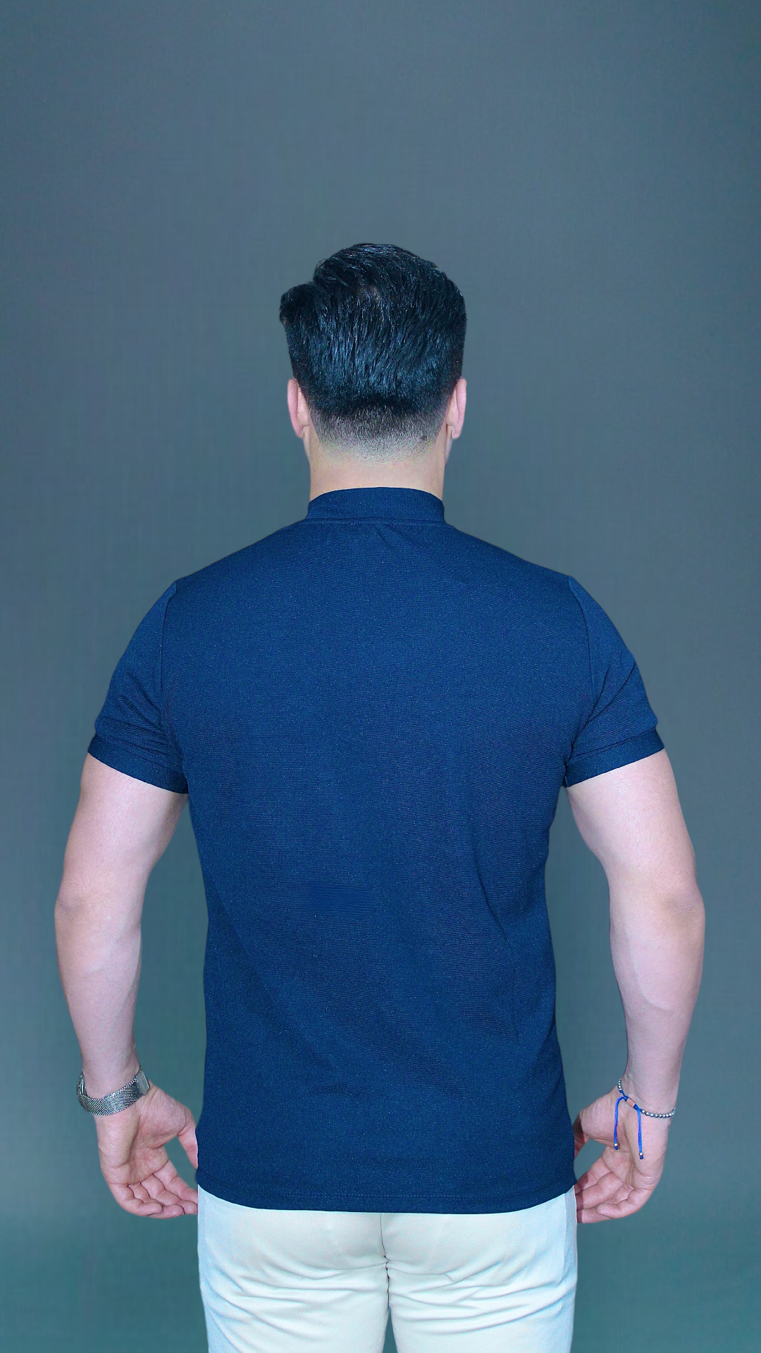 MEMZ TURTLENECK TEE IN DARK BLUE