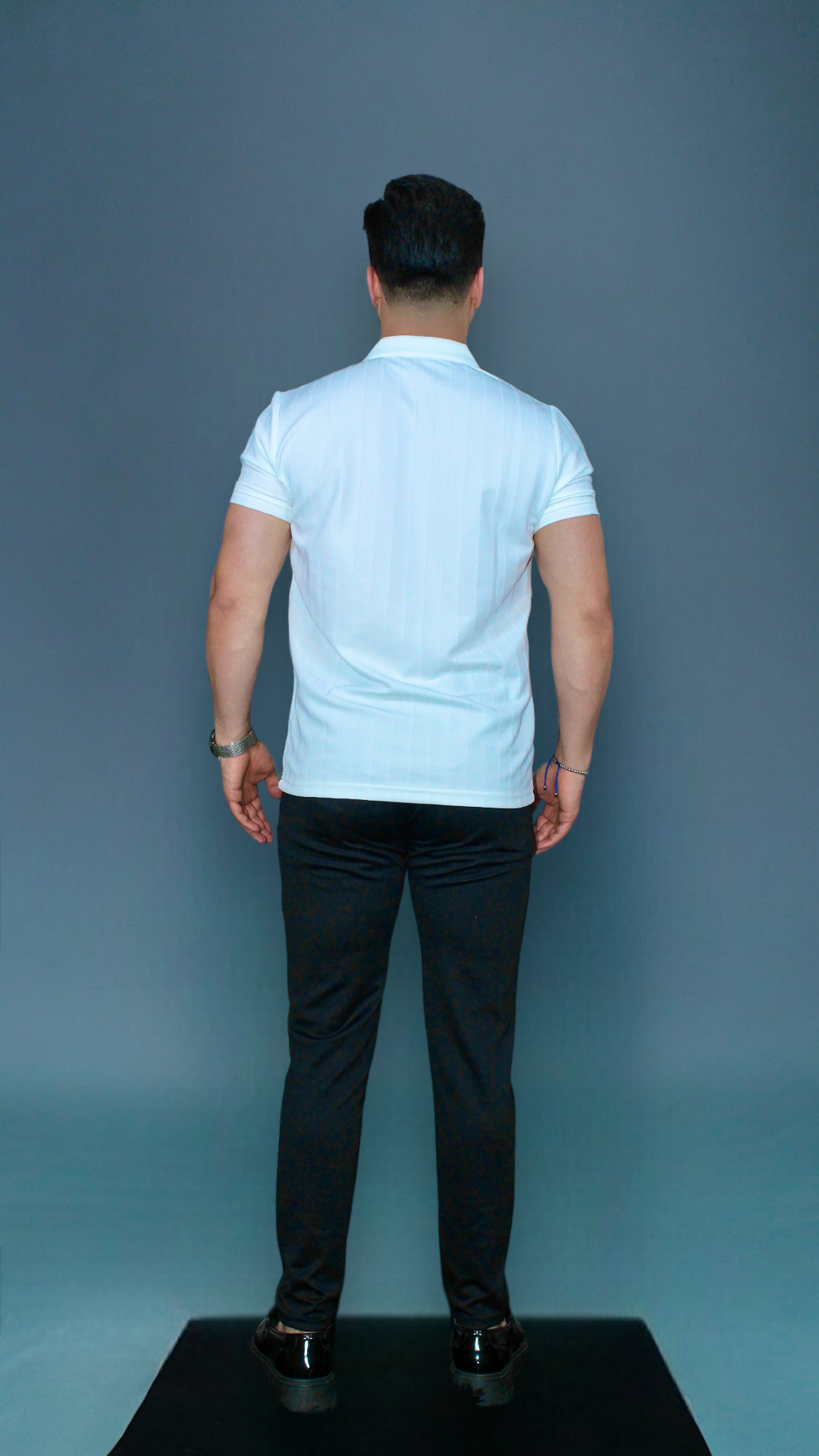 MEMZ LUXE REVERE POLO IN WHITE