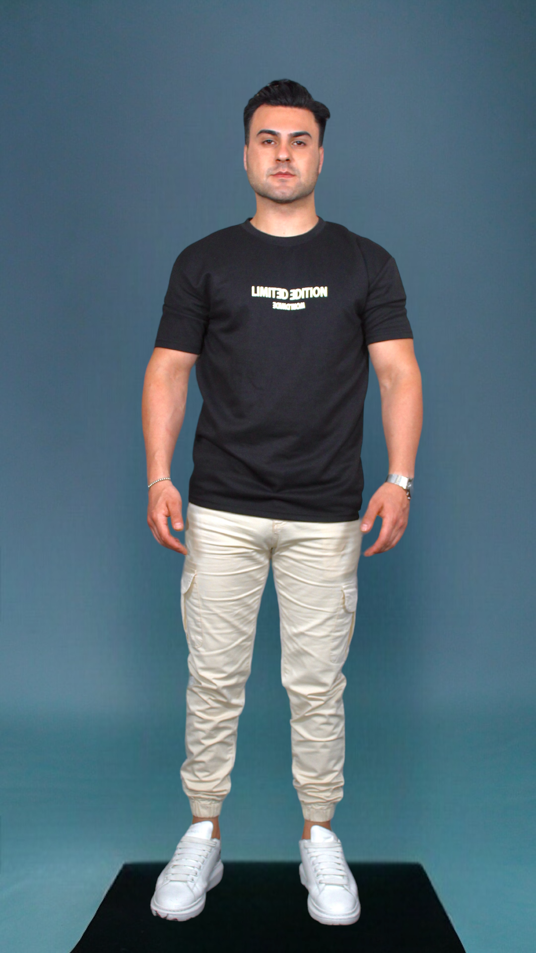 MEMZ LMTD EDITION TEXTURE TEE IN BLACK
