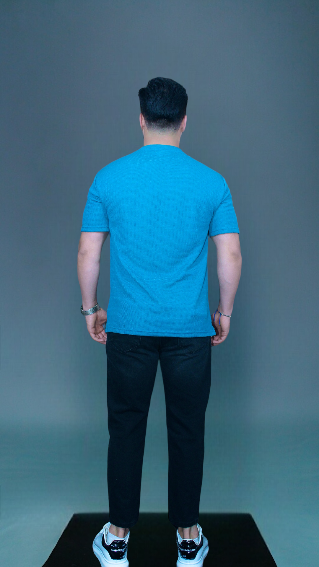 MEMZ PREMIUM TEXTURE TEE  IN INDIGO