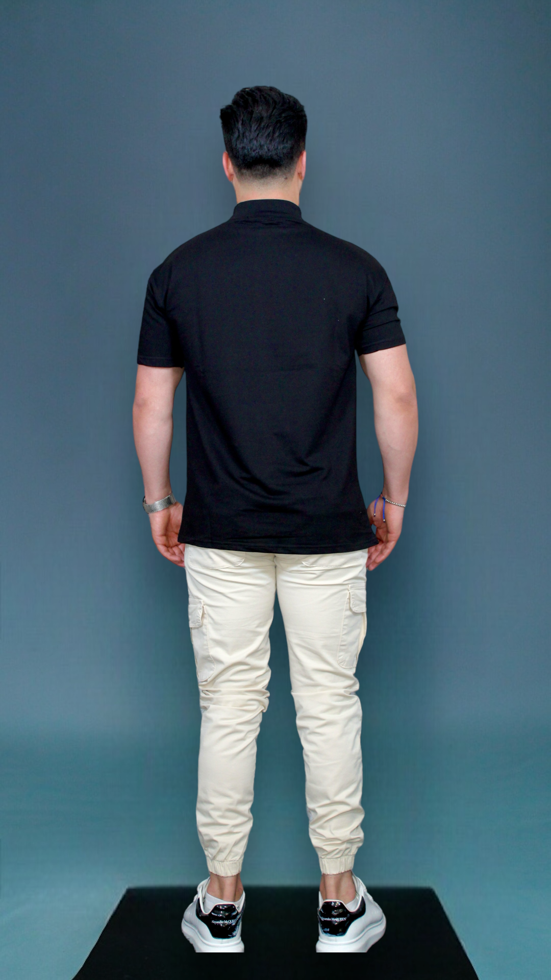 MEMZ SIGNATURE TURTLENECK TEE IN BLACK