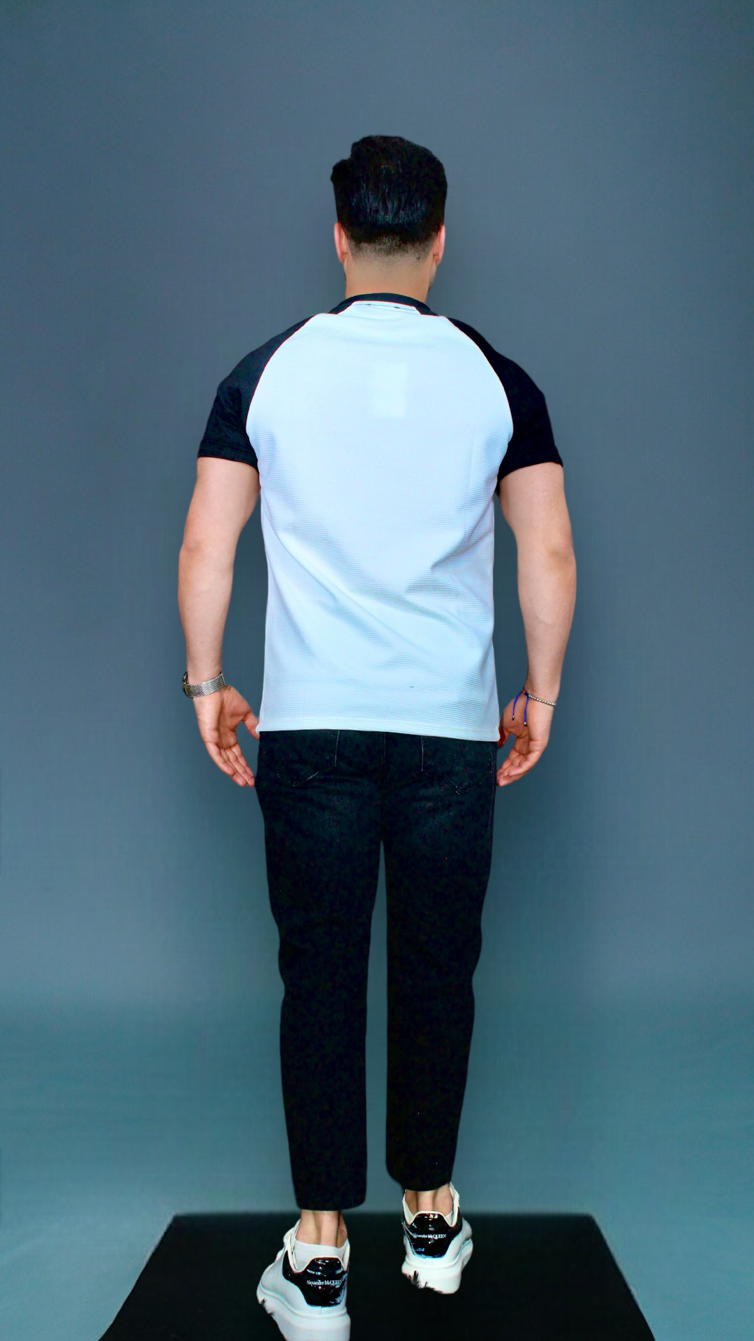 TRIBECA LUXE PLEAT TEE IN WHITE