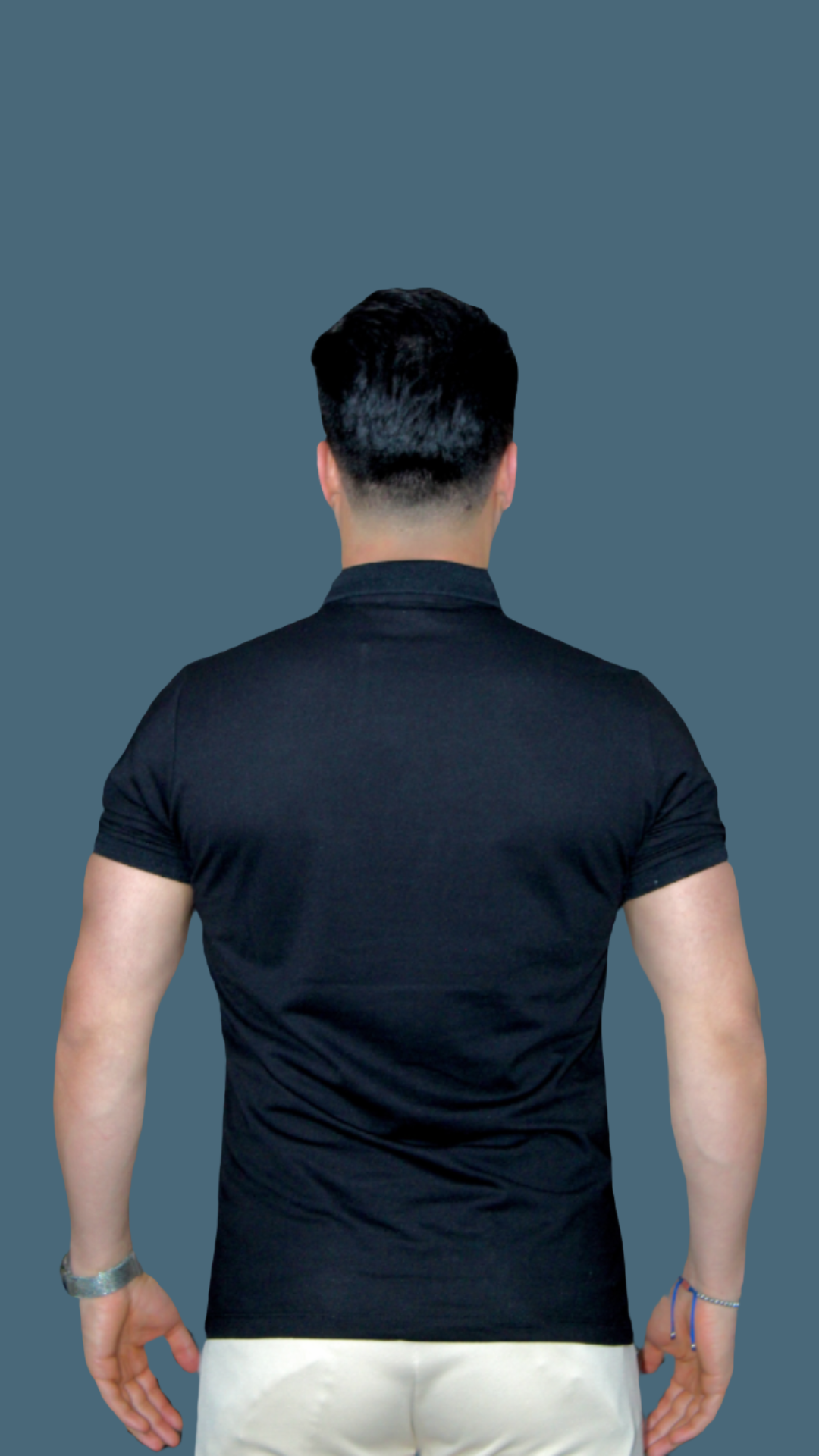 MEMZ OXFORD POLO IN BLACK