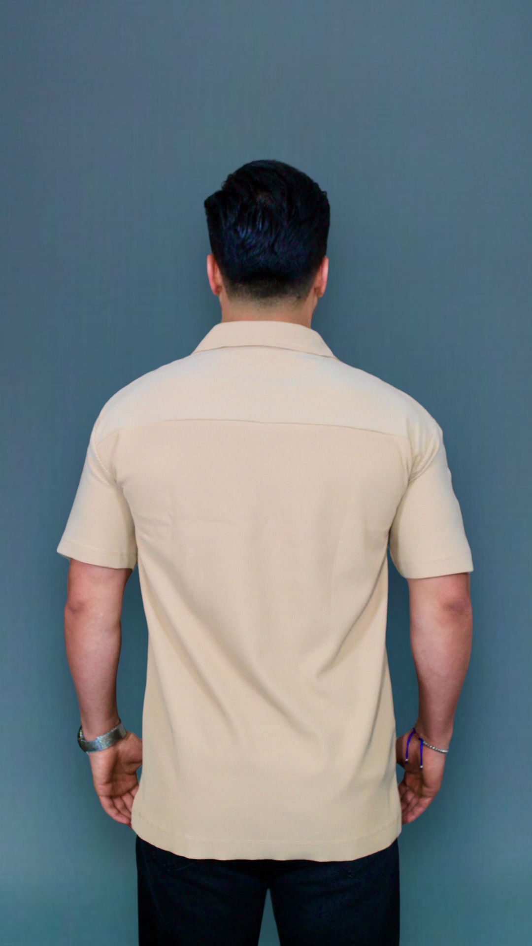 MEMZ TREMONT ZIP POLO IN CAMEL
