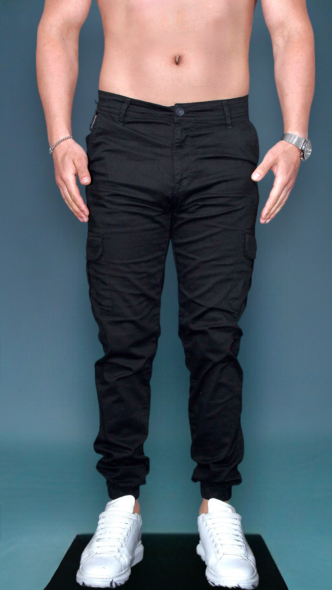 MEMZ PREMIUM CARGO PANT-BLACK
