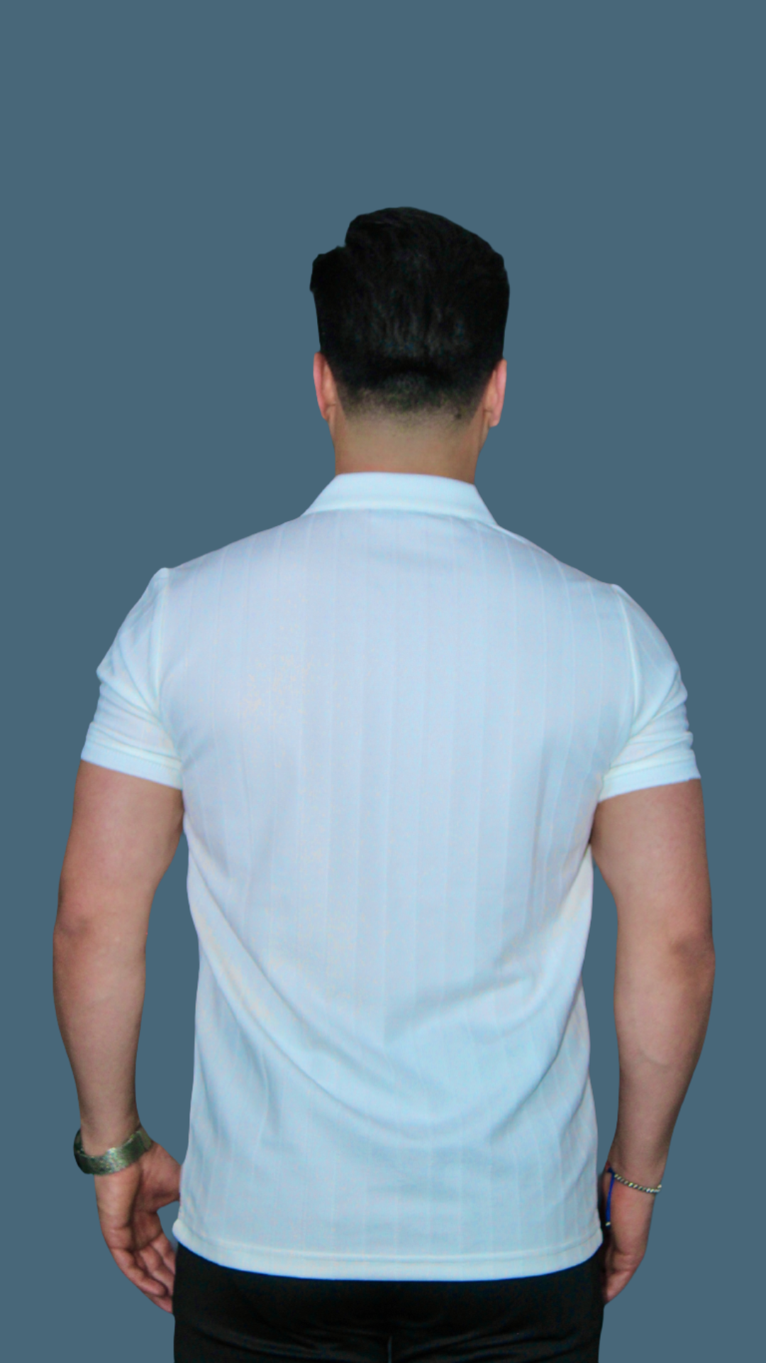 MEMZ LUXE REVERE POLO IN WHITE