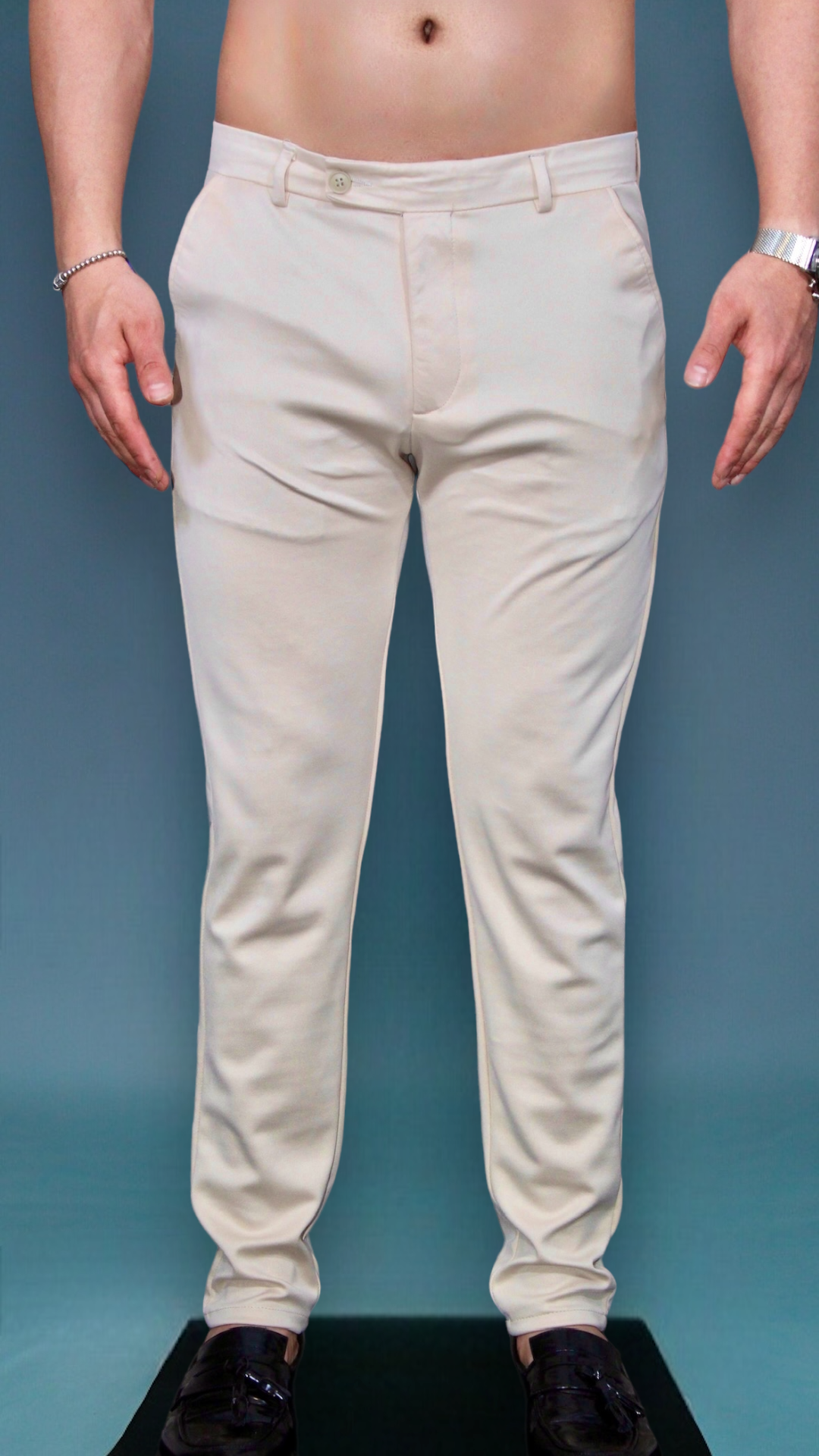 MEMZ LUXE SMART TROUSERS - BEIGE