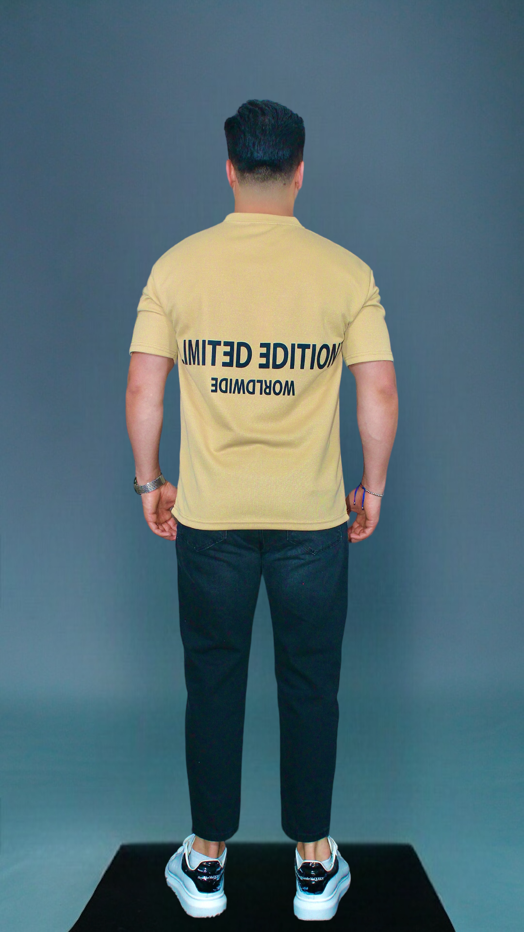 MEMZ LMTD EDITION TEXTURE TEE IN BEIGE