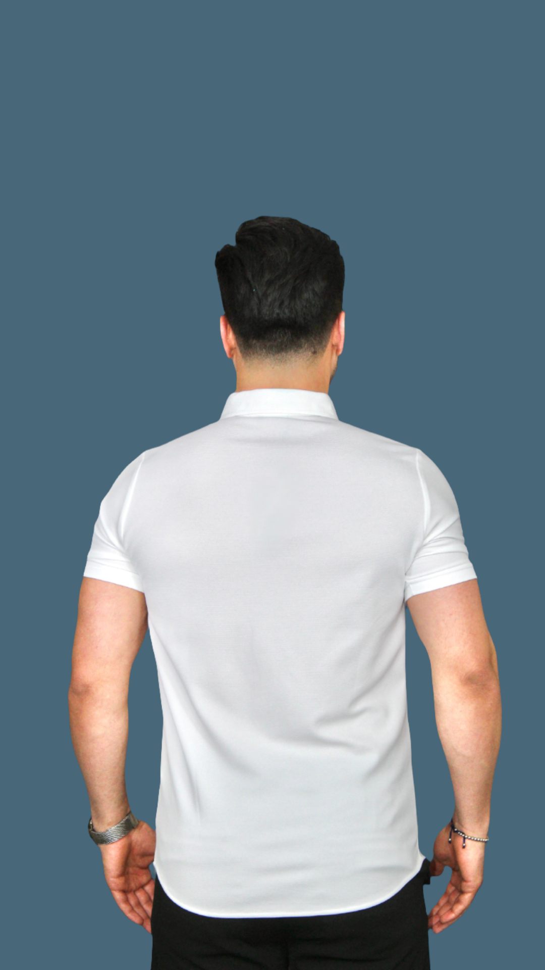 MEMZ OXFORD SLIM FIT SHIRT IN WHITE