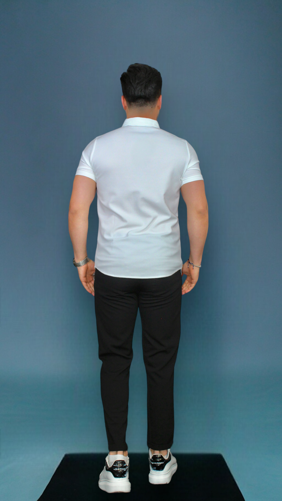 MEMZ OXFORD SLIM FIT SHIRT IN WHITE