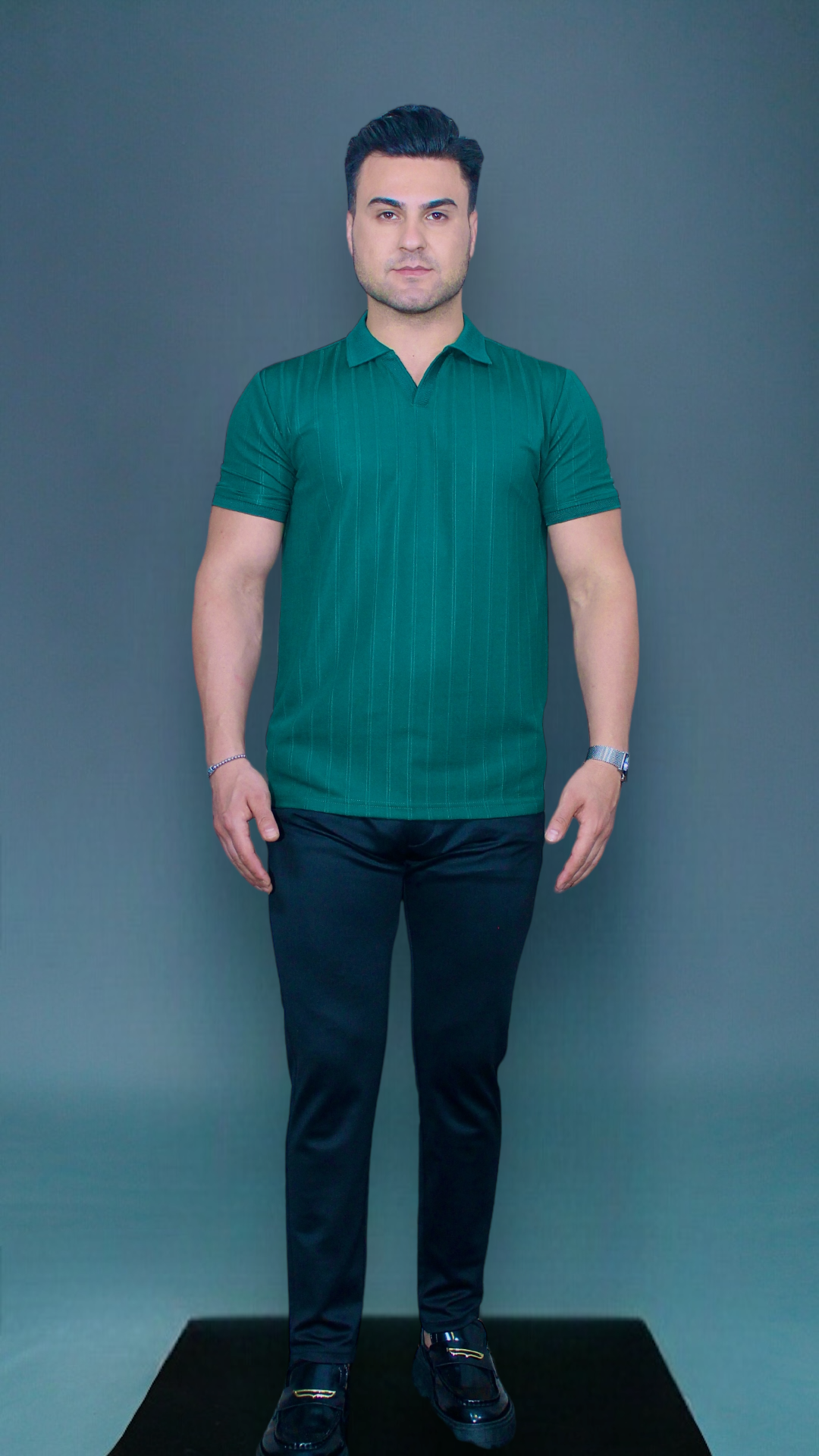 MEMZ LUXE REVERE POLO IN GREEN
