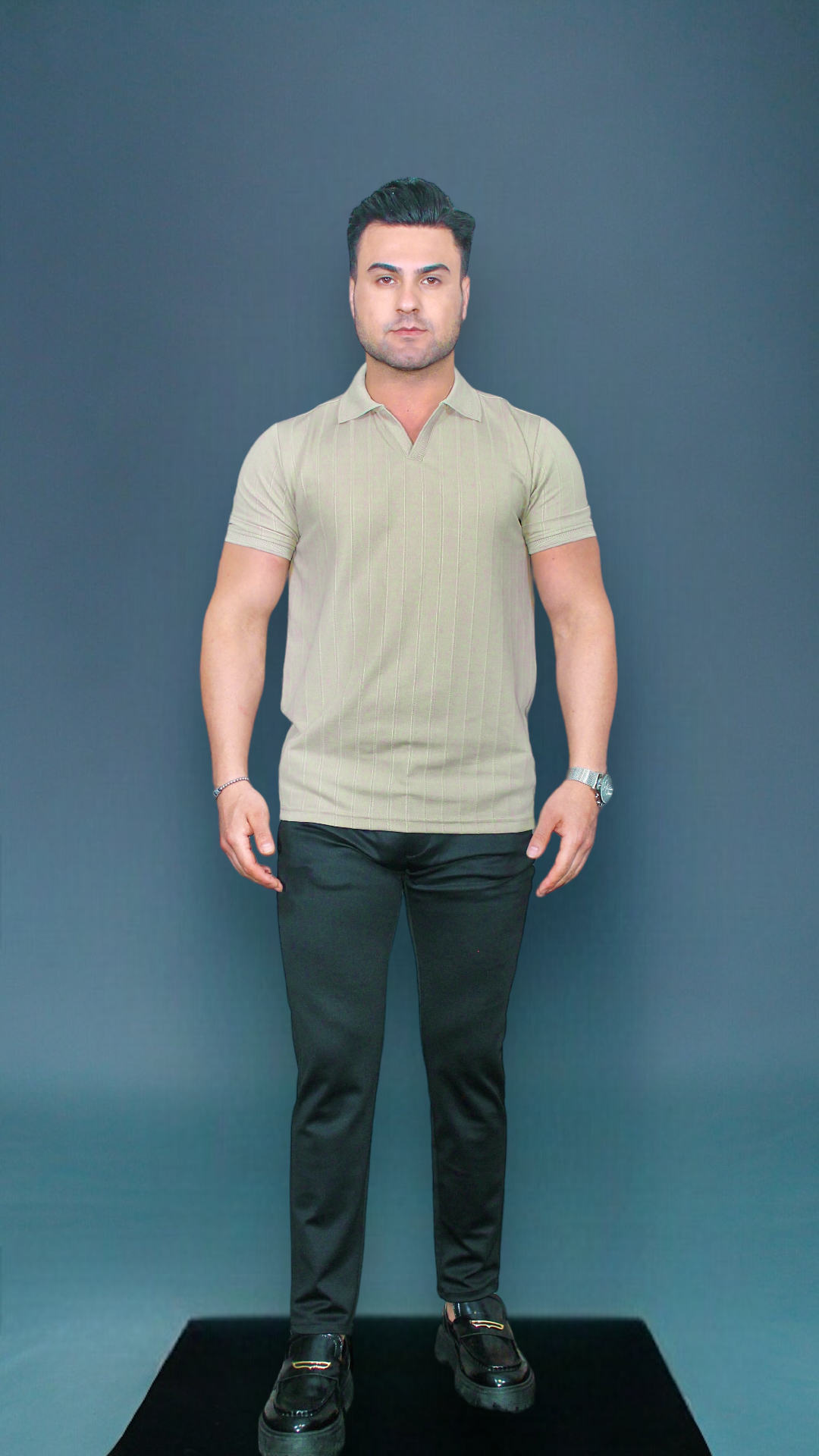 MEMZ LUXE REVERE POLO IN CAMEL