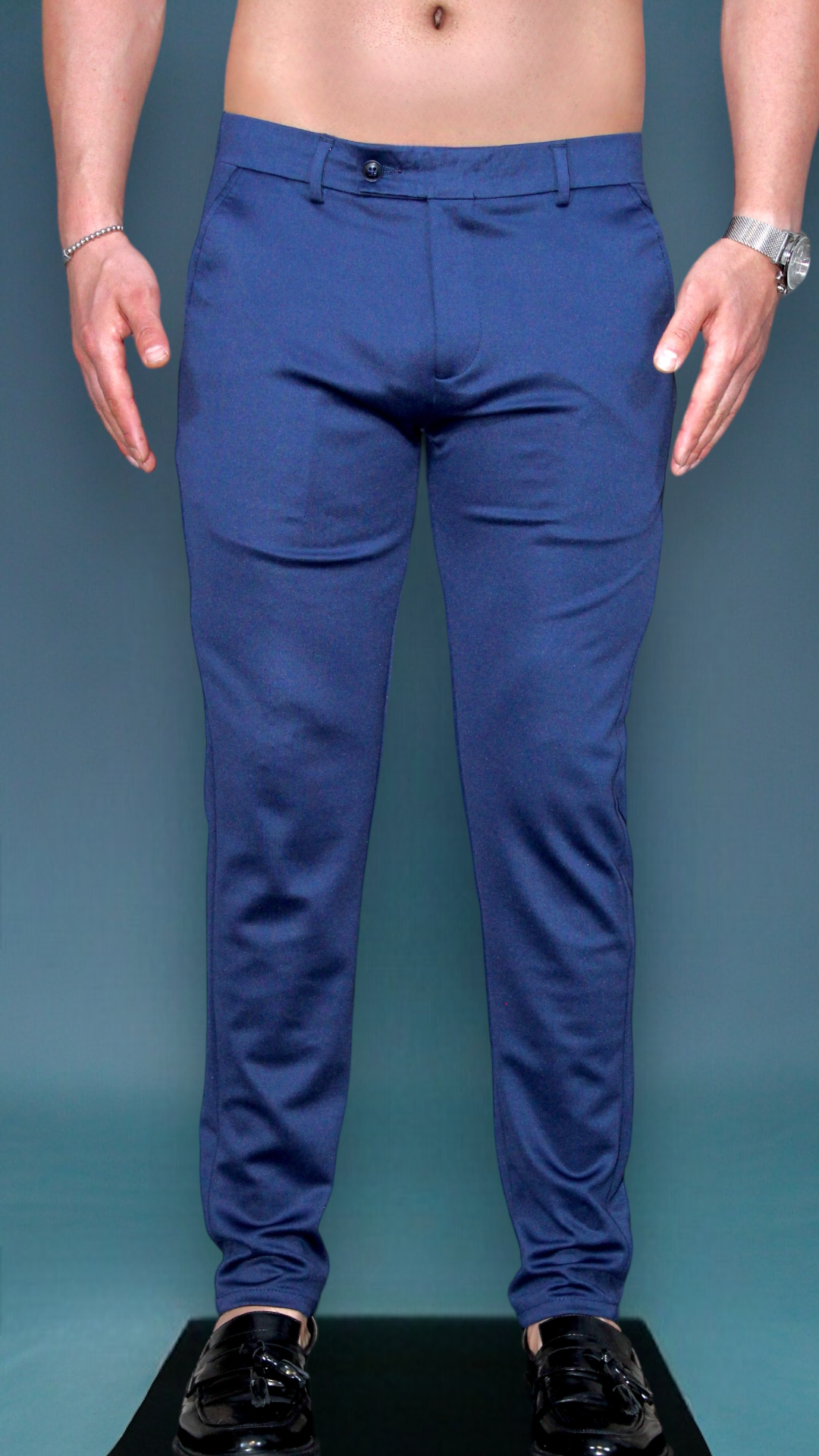MEMZ LUXE SMART TROUSERS - DARK BLUE