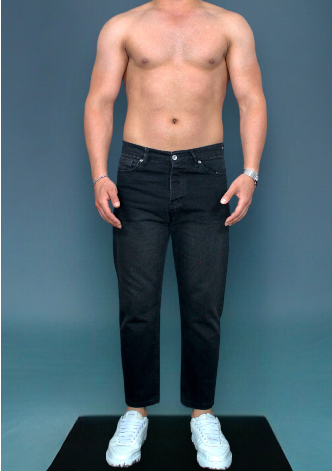MEMZ BOYFRIEND CARROT JEANS - BLACK WASHED
