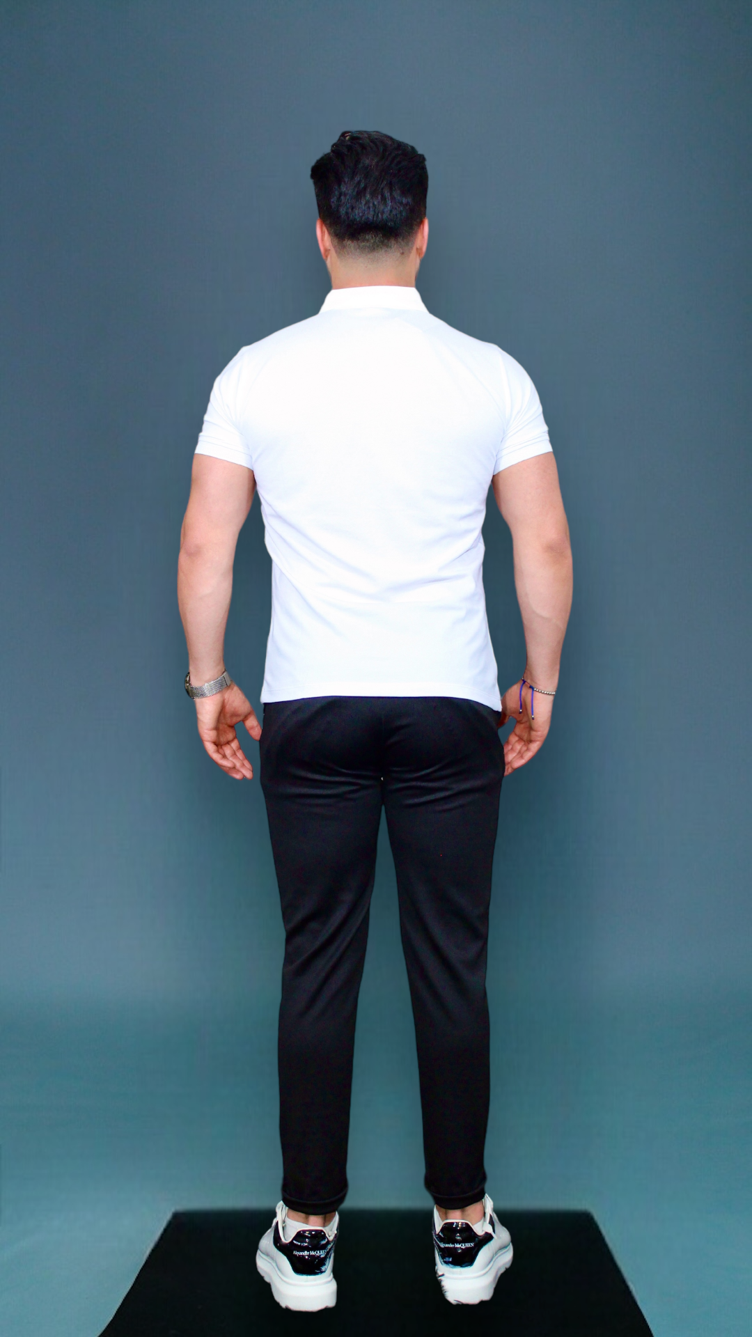 MEMZ OXFORD POLO IN WHITE