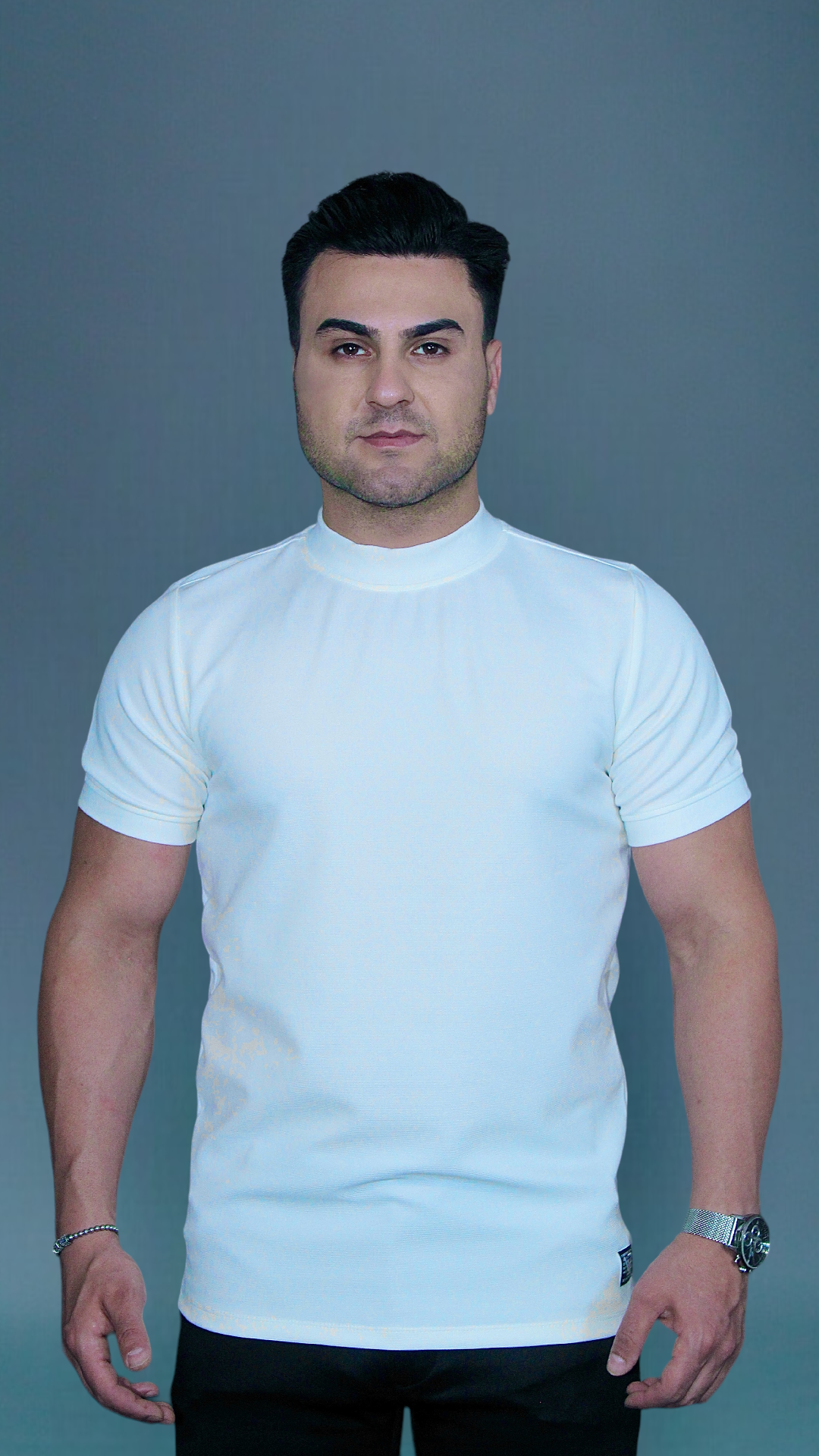MEMZ TURTLENECKTEE IN WHITE