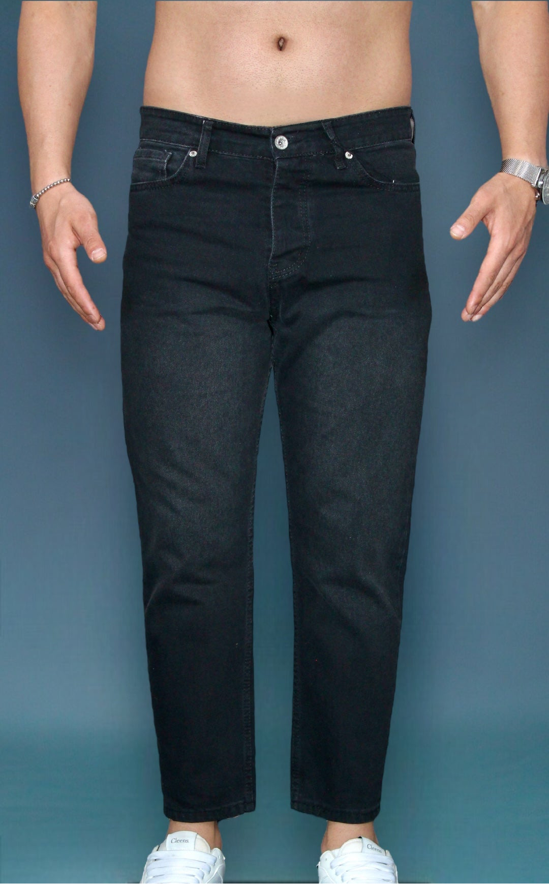 MEMZ BOYFRIEND CARROT JEANS - BLACK WASHED