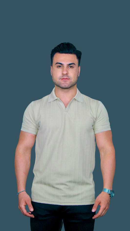 MEMZ LUXE REVERE POLO IN CAMEL